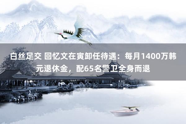 白丝足交 回忆文在寅卸任待遇：每月1400万韩元退休金，配65名警卫全身而退